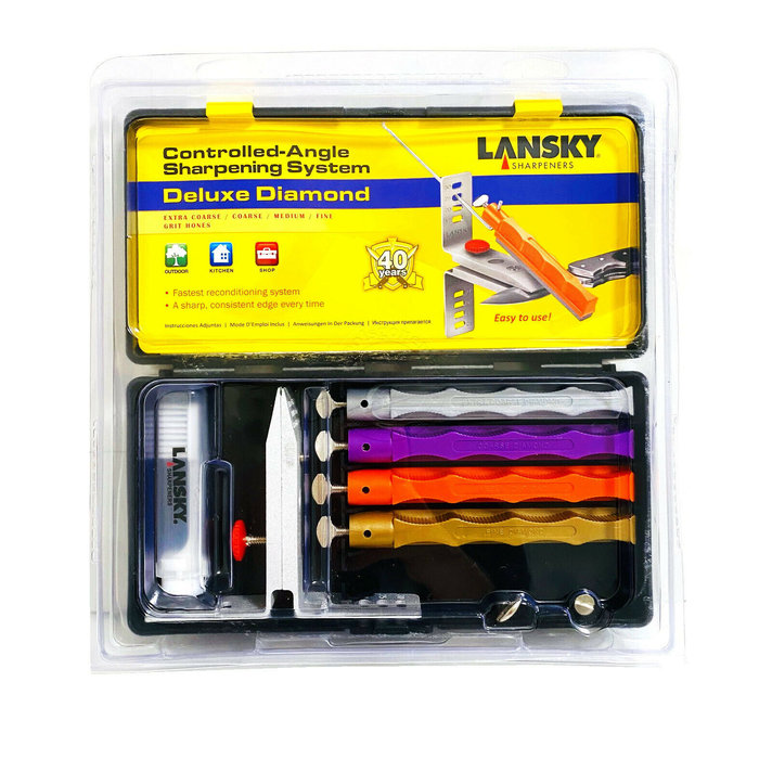 Lansky Deluxe 5-Stone Controlled-Angle Precision Knife Sharpening System -  LKCLX