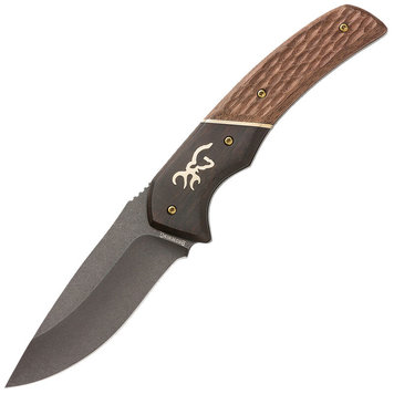 Browning Browning Hunter Large Drop Point Black Oxide Stonewashed SS Fixed
