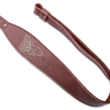 Levy's Levy's Guide Series Brown/Green Garment Leather Rifle Sling Deer