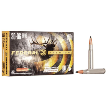 Federal Ammunition Federal 30-06 Springfield 180 Grain Trophy Copper