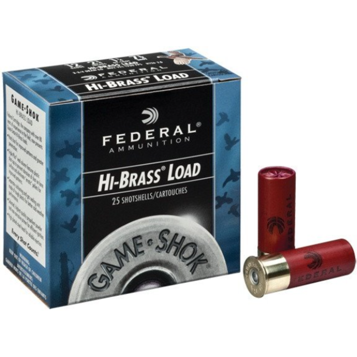 Federal Premium Game-Shok High Brass 12 Gauge 2-3/4 1-1/4 oz 1330 fps #7.5  Lead Shot - Outdoor Essentials