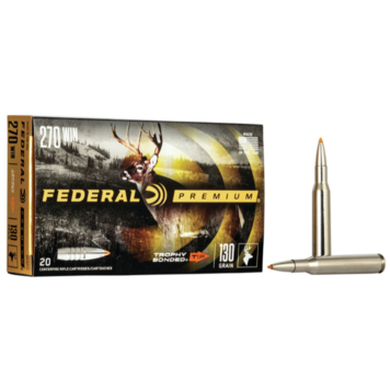 Federal Ammunition Federal Premium 270 Win 130 Grain Trophy Bonded Tip