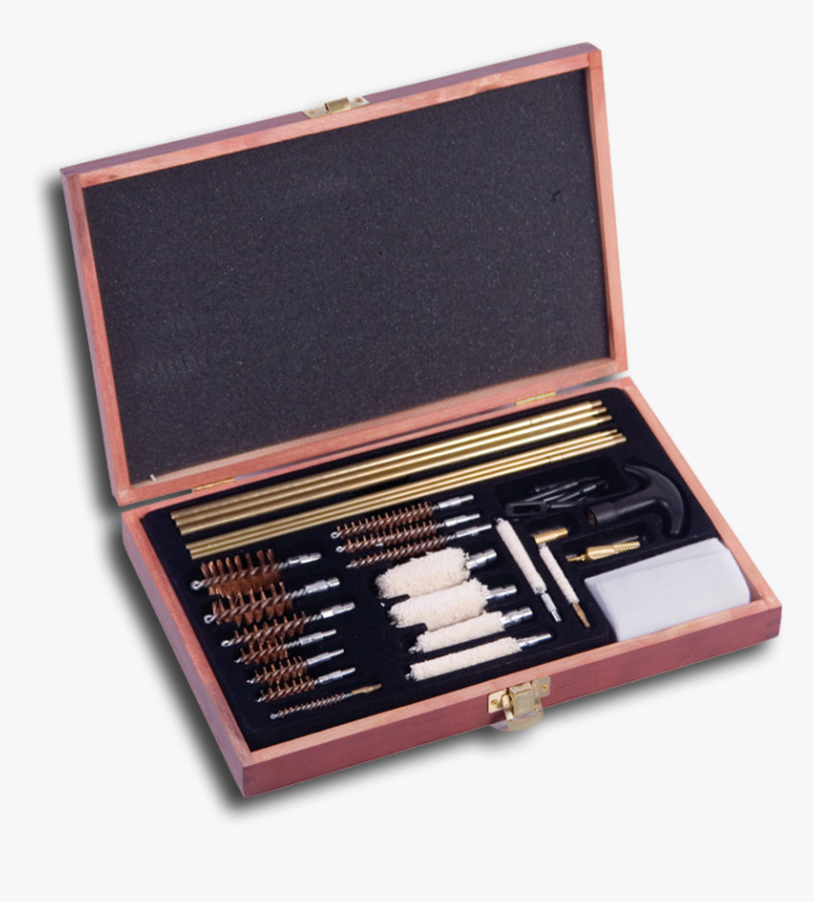 Winchester 42 Piece Deluxe Universal Cleaning Kit Wood Case Outdoor