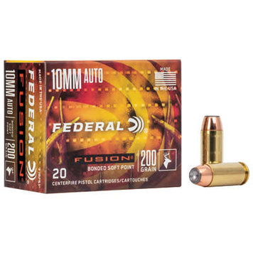 Federal Ammunition Federal Fusion Soft Point 10mm 200 Grain