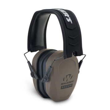 Walker's Walker's Razor Slim Passive Muff, Ultra Low Profile, NRR 27dB, Flat Dark Earth