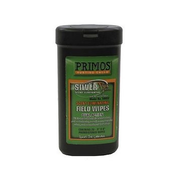 Primos Primos Silver XP Scent Elimination Field Wipes, 20/Pack
