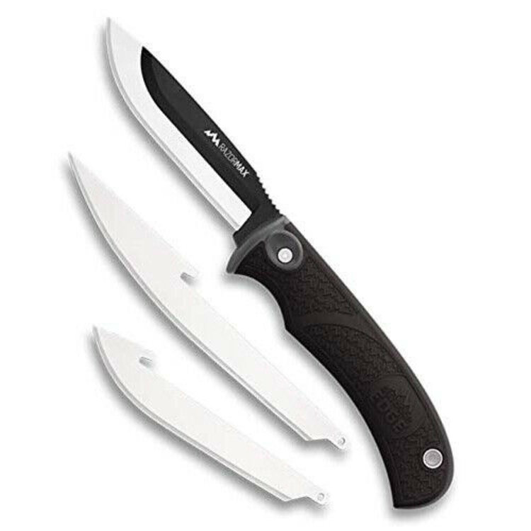 Outdoor Edge Black Handle RazorMax Fixed Blade Knife Outdoor Essentials