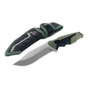 Buck Knives Buck 656 Pursuit Large Fix Blade Knife Green with Sheath