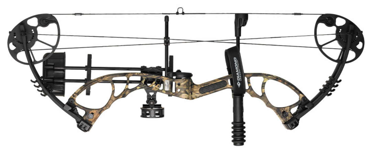 Diamond Archery Edge XT Compound Bow, RH, 20 70, Mossy Oak Breakup