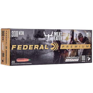 Federal Ammunition Federal Premium 300 WSM 180 Grain Trophy Copper