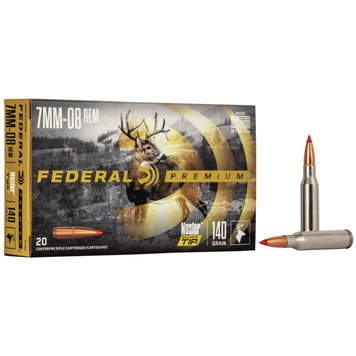 Federal Ammunition Federal Premium 7mm-08 Rem 140 Grain Nosler Ballistic Tip