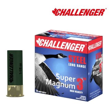 Challenger Challenger 12 Gauge 3" 1 1/8oz #4 Steel Shot