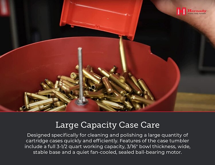 Hornady M1 Case Tumbler Outdoor Essentials