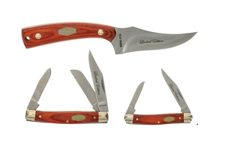 Schrade Old Timer Limited Edition Gift Set Knives 3 Piece Outdoor