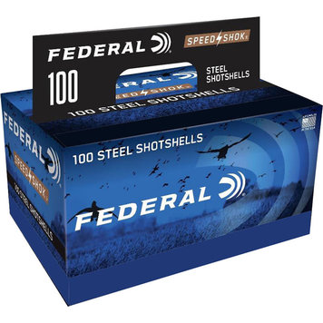 Federal Ammunition Federal Speed-Shok Shotshells 12 Gauge 3" 1 1/4 oz BB Steel Shot 100 Rds