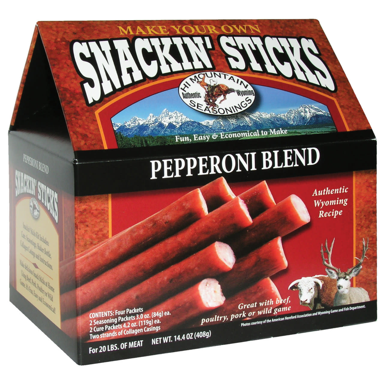 Hi Mountain Jerky Cure & Seasoning Pepperoni Blend Snackin' Stick Kit