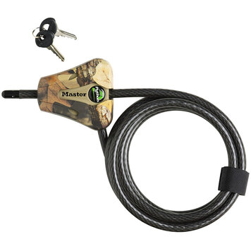 Masterlock MasterLock 6FT Python Camo Adjustable Locking Cable with 5/16 Cable Keyed Alike