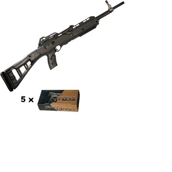 Hi-Point Hi-Point 995TSCAN-BUNDLE Carbine Semi-Automatic Rifle, 9mm w/5 Boxes CCI Blazer Brass Ammo