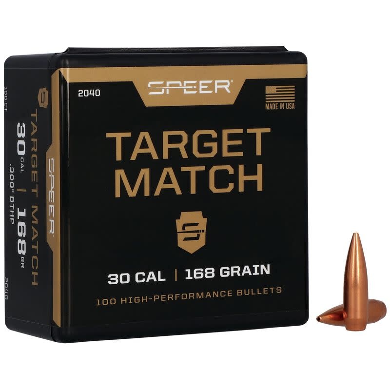 Speer Target Match Rifle Bullet .308 168 Grain Outdoor Essentials
