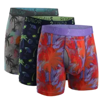 2UNDR - Printed Swing Shift Boxer Ultra Violet  Men's Sustainable Underwear  – All Things Being Eco