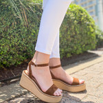 Composed Wedge Sandal
