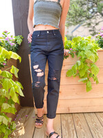 Destroyed Black Denim Jeans