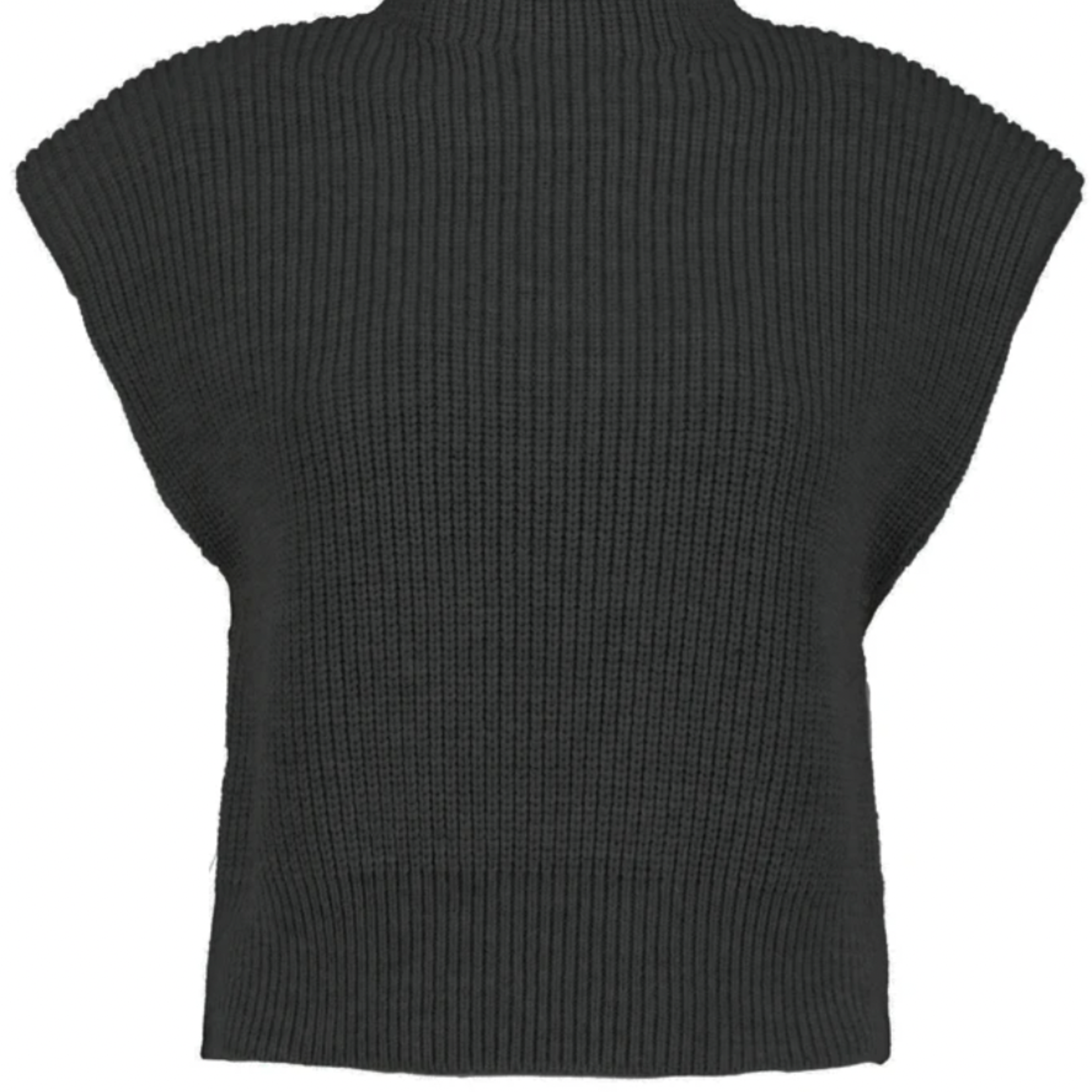 Max Shoulder Pad Sleeveless Sweater