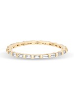 Baguette Diamond Eternity Band Ring Y14 + .31 ct - Size 8