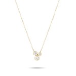 3 Diamond Barnacles Necklace Y14, .055 ct