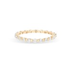 Diamond Shared Prong Eternity Band Ring Y14 + .57 ct - Size 7
