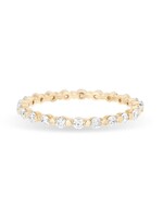 Diamond Shared Prong Eternity Band Ring Y14 + .57 ct - Size 7