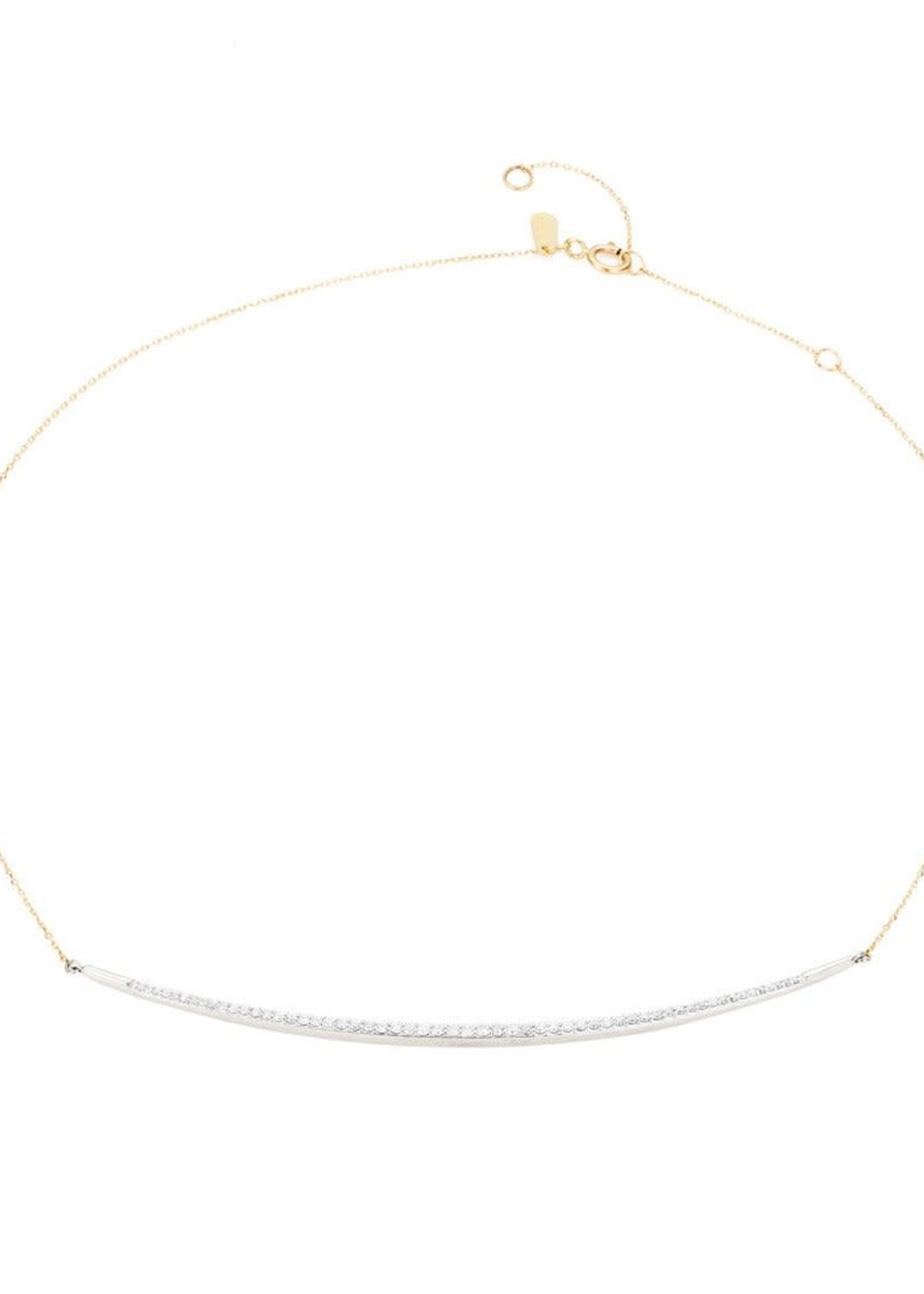 Pave curve collar - MXD - .3 ct