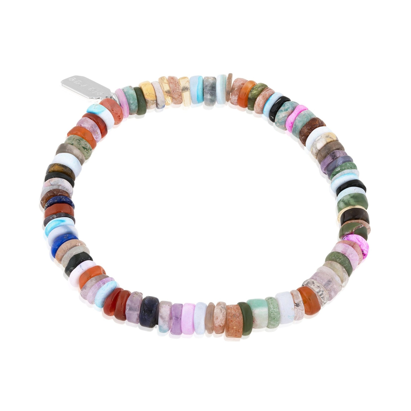 Candy Bead Gemstone Stretch Bracelet