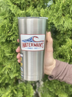 Waterman's Silver Fish Hook Wave Tervis Tumbler