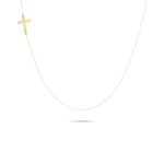 Tiny Cross Necklace - Y14