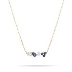 Diana Sapphire + Diamond Scattered Necklace Y14
