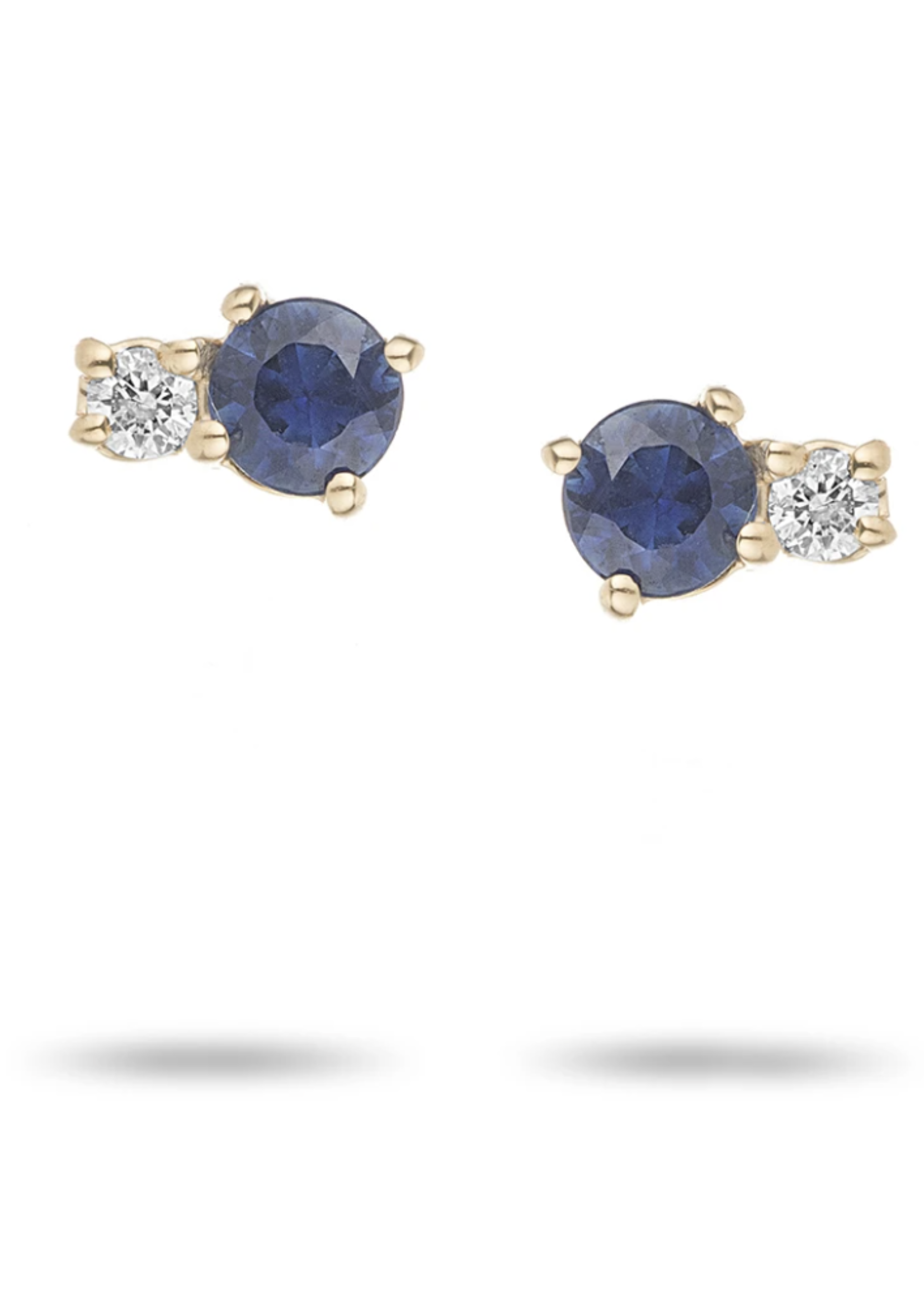 Diana Sapphire + Diamond 2 Amigos Post Earrings Y14