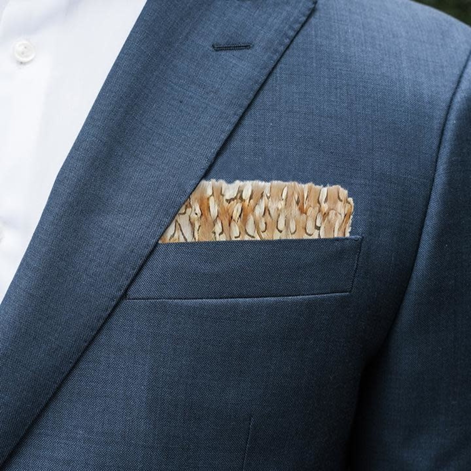 Bevy Feather Pocket Square