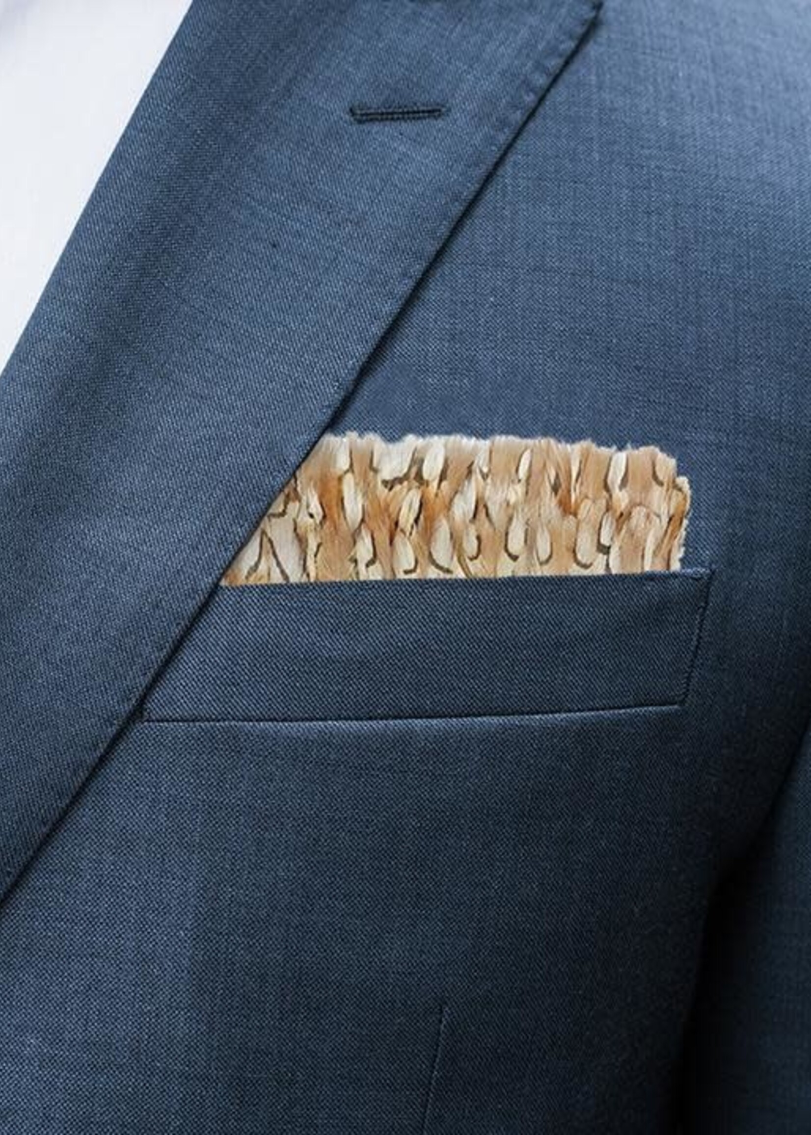 Bevy Feather Pocket Square