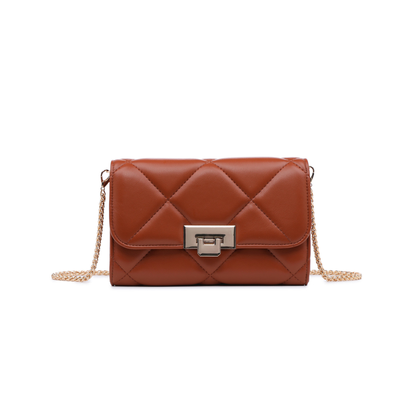 Stefany Vegan Leather Quilted Crossbody