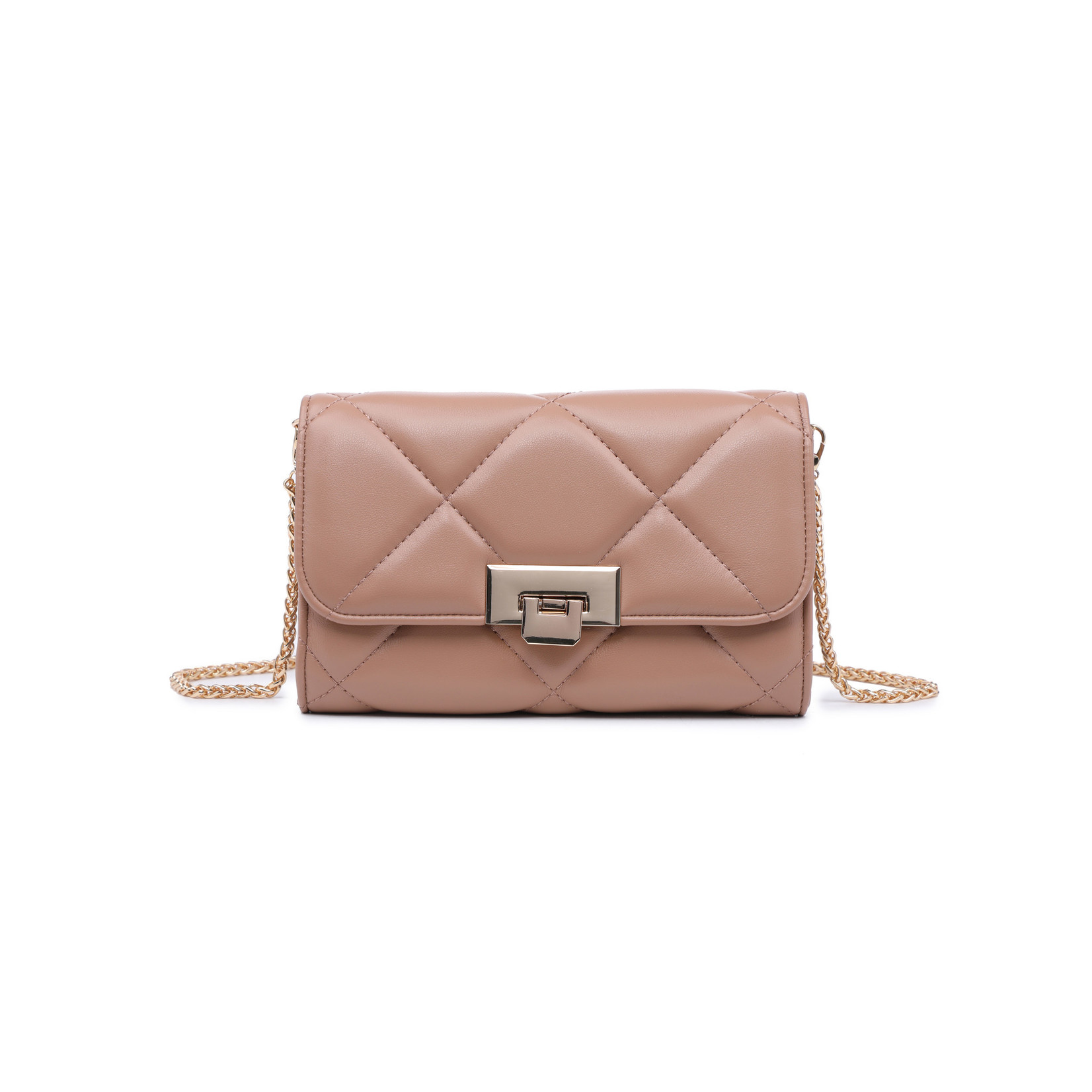 Stefany Vegan Leather Quilted Crossbody