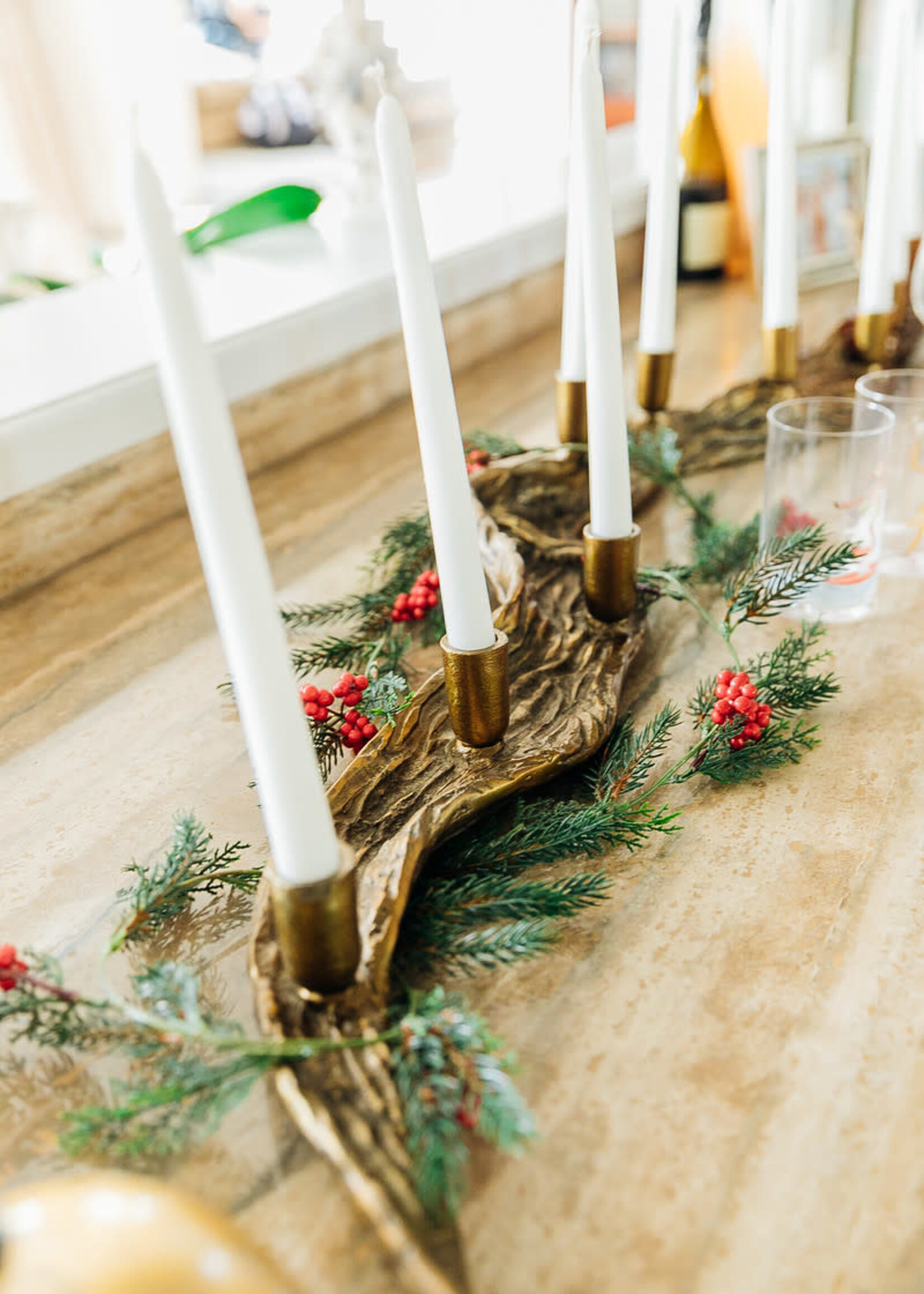60" Brass Branch Candlestick Holder