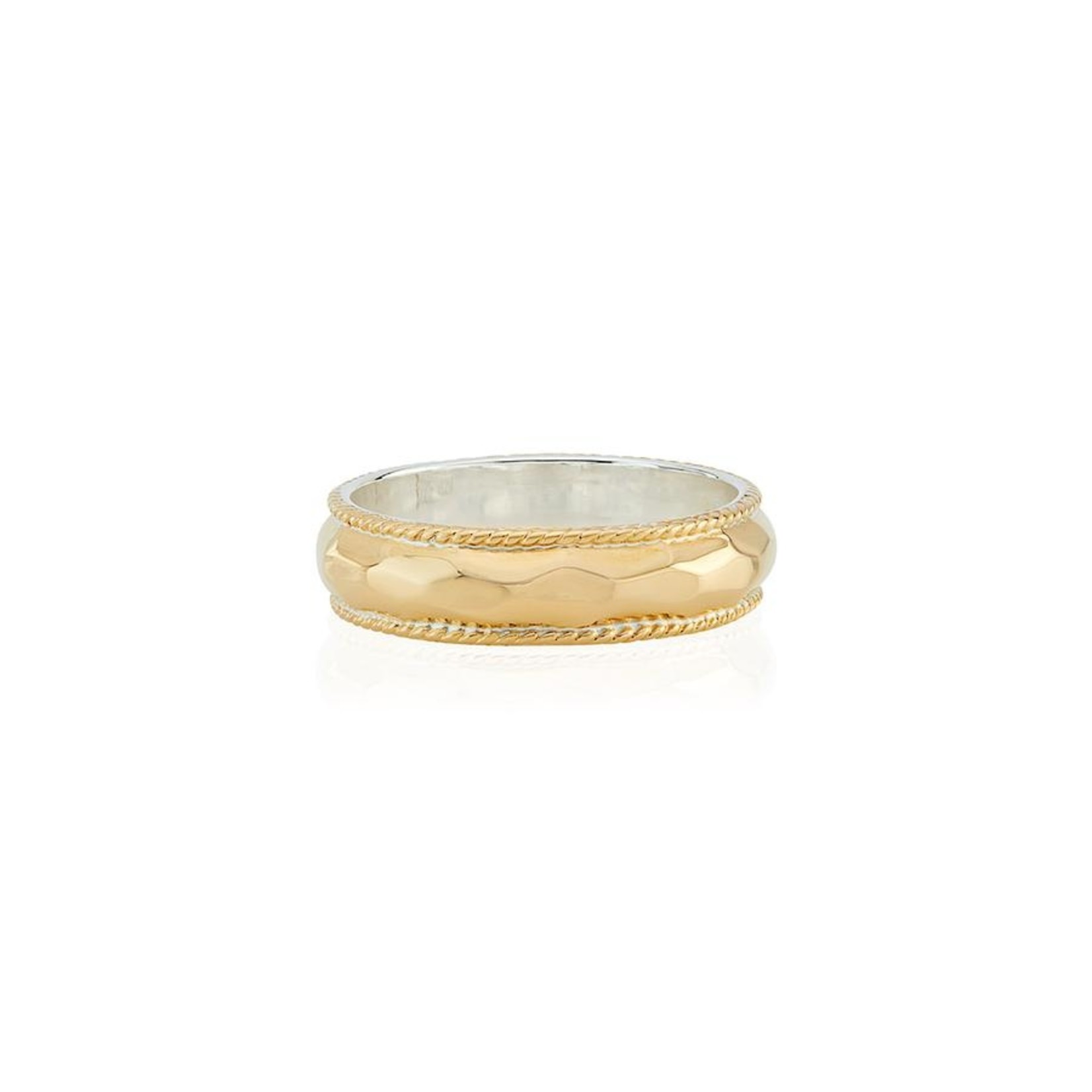 Hammered Stacking Ring - Sterling Silver or 18k Gold Plate