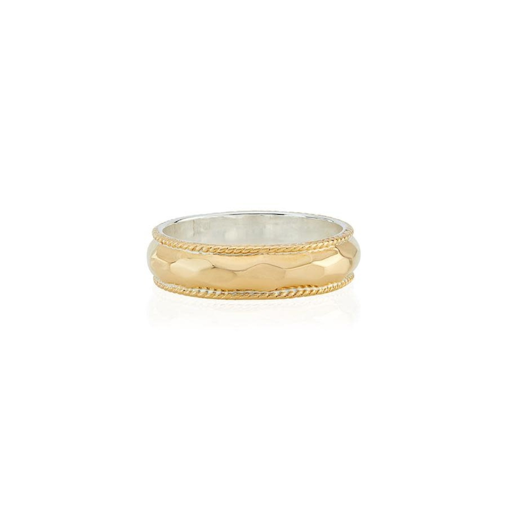 Hammered Stacking Ring - Sterling Silver or 18k Gold Plate