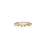 Small Twisted Ring - 18K GP over sterling - 5, 6, 7