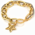 Sirius Gold Chain Bracelet & Gold Star