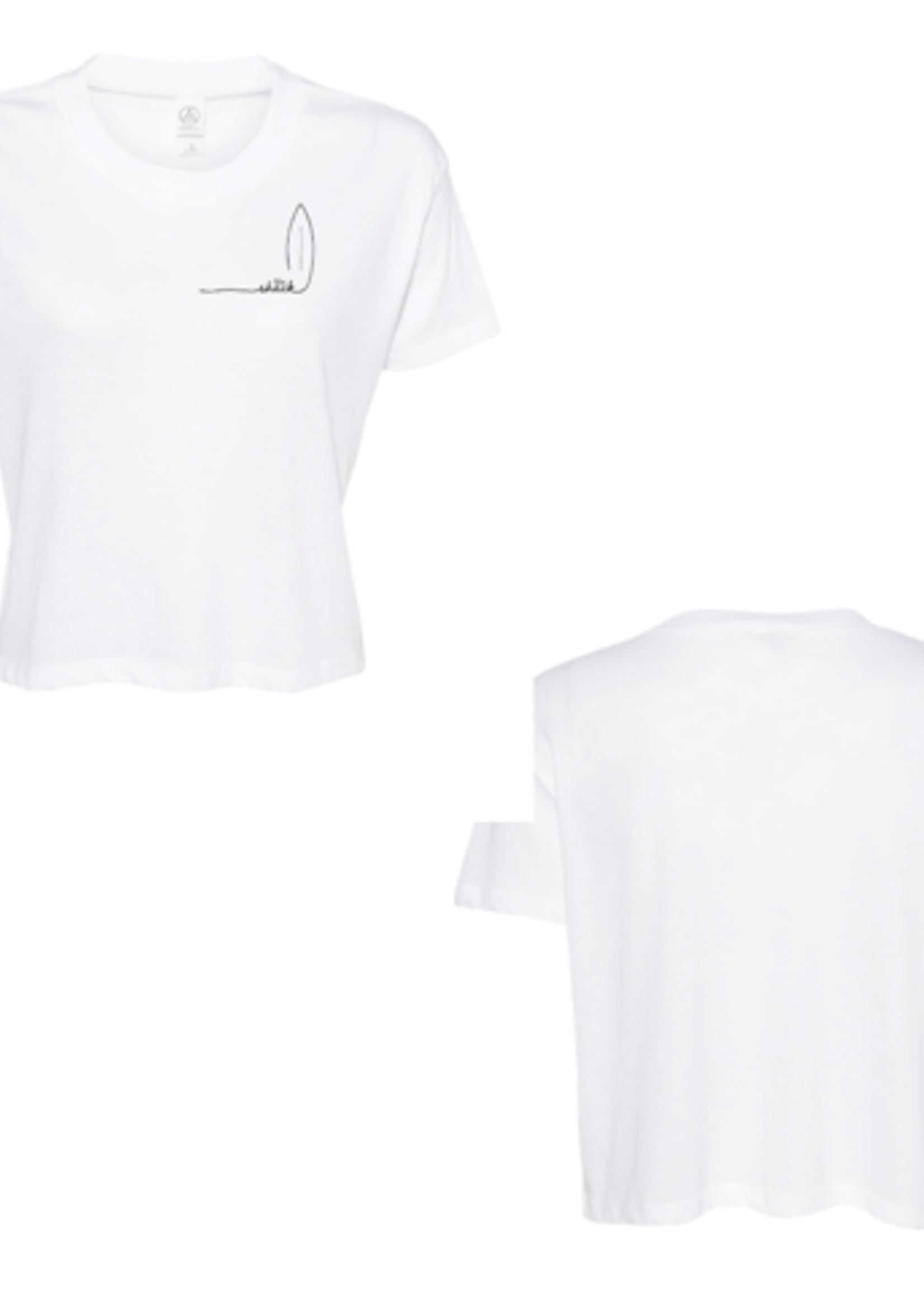 Shack Simple Surf Alternative Crop Tee