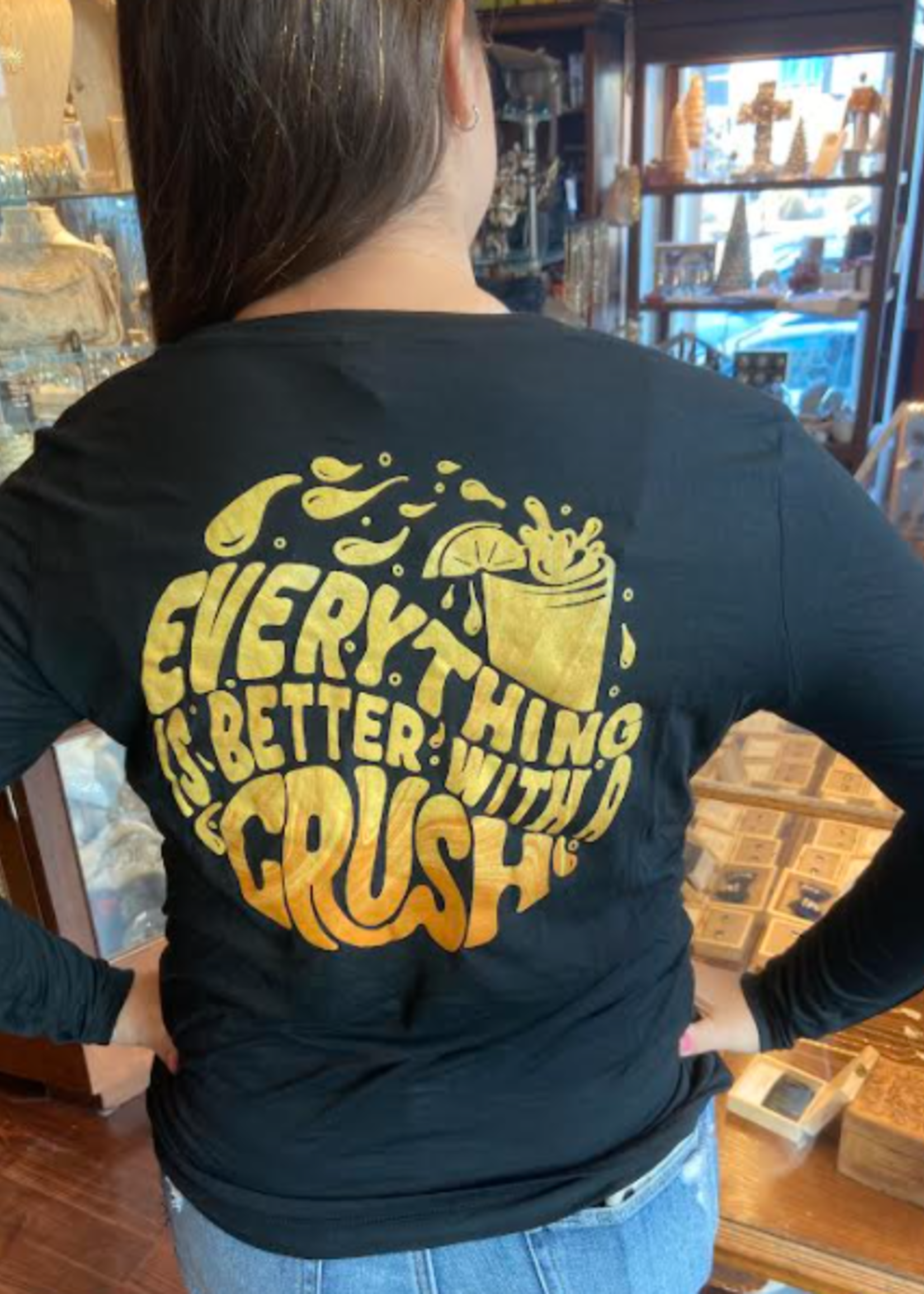 Better With Crush Alternative Long Sleeve V Neck