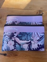 Shack Logo 10 x 5 Floral Scuba Pouch