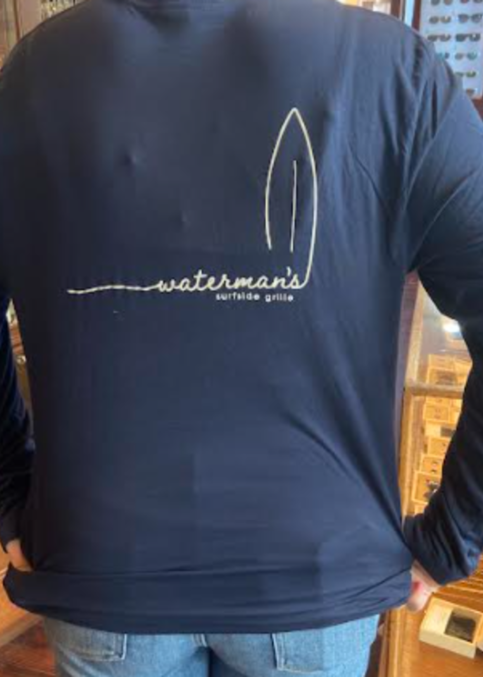 Waterman's Simple Surf Sport Tek Long Sleeve Tee